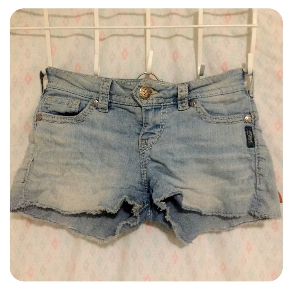 Silver brand Jean shorts.